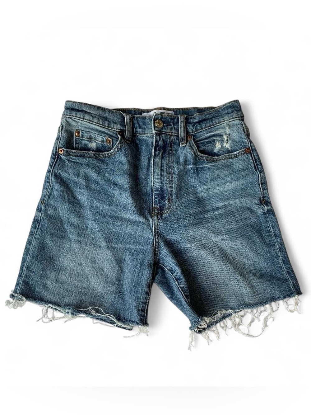 Daze Vintage-Style Medium Wash Denim Jean Shorts Size 26
